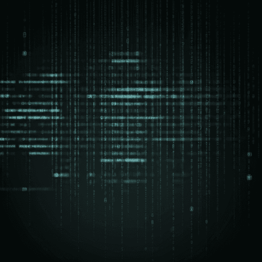 Abstract network and code matrix imagery